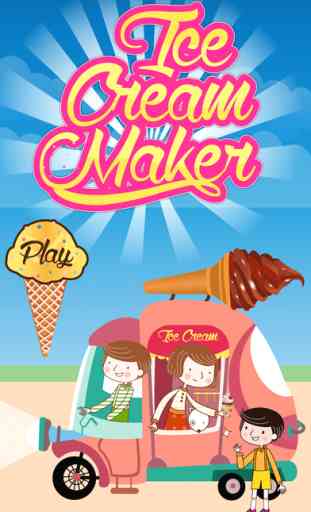 Ice Cream Maker - Frozen cône de glace salon et Chef fou jeu d'aventure 1