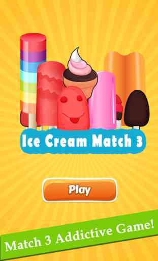 Ice Cream Match 3 Puzzles: Jeux Fun gratuits pour les filles et enfants 1