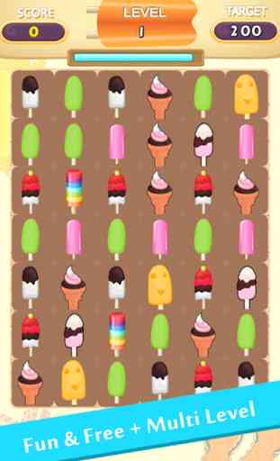 Ice Cream Match 3 Puzzles: Jeux Fun gratuits pour les filles et enfants 2