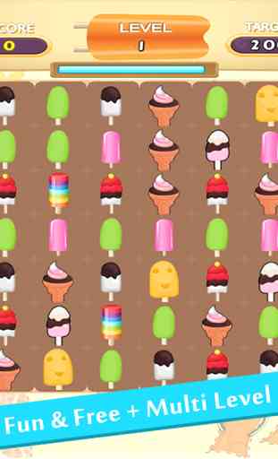 Ice Cream Match 3 Puzzles: Jeux Fun gratuits pour les filles et enfants 4