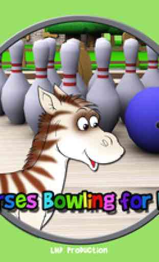 Cheval bowling pour les enfants - jeu gratuit 1