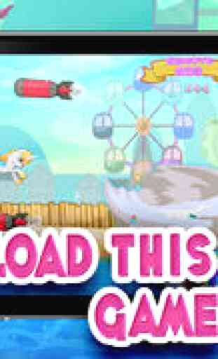 Petite Licorne magique Dash: Mon joli poney princesse vs Shark Tornado jeu d'attaque - tout est gratuit 2
