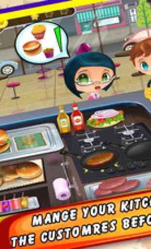 Fièvre Cuisine - Burger Jeux Maker pour les enfants 4