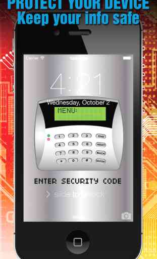 Fingerprint Lock Screen Wallpapers: iOS 8 Édition 1