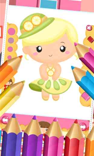 Jeu Little Princess colorant alimentaire mondiale tirage Histoire enfants 1