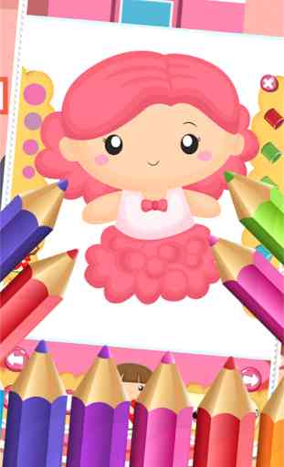 Jeu Little Princess colorant alimentaire mondiale tirage Histoire enfants 2