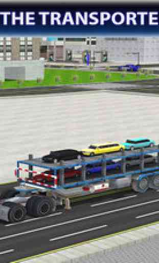 Limo Car Transporter Truck 3D - Limousine Transport Trailer Simulator 2016 3
