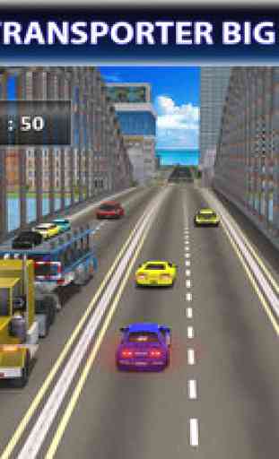Limo Car Transporter Truck 3D - Limousine Transport Trailer Simulator 2016 4