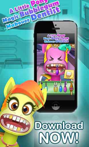 Little Pony Magic Bubble-Gum Amitié Make-Over Game Dentiste 1