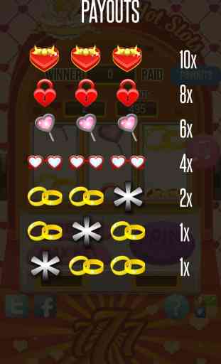 Machine à sous de l'amour - Votre jeu de casino gratuit pour la Saint Valentin pour tester votre chance 2