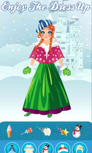 Magie Snow Queen Ice Princess Castle Fashion Game - Ad Free Edition 3