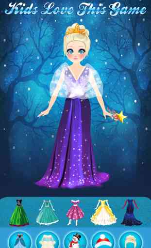 Magie Snow Queen Ice Princess Castle Fashion Game - Ad Free Edition 4