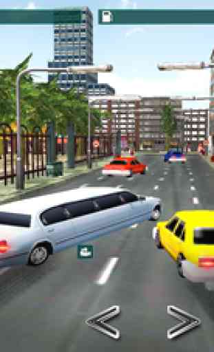 limousine de luxe de taxi ville voiture conduite 3D 3