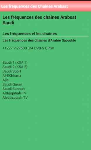 Fréquences Des Chaînes Arabsat 3