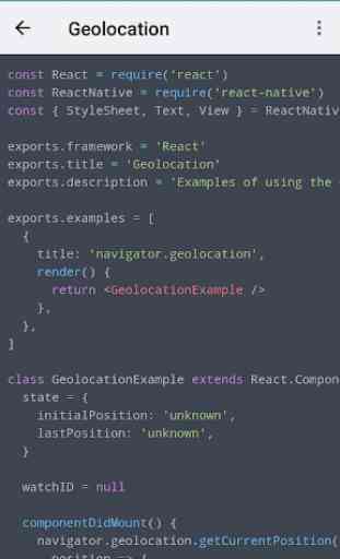 React Native Explorer with code 1