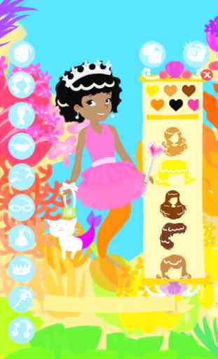 Défilé de Mode des Sirène Gratuit - Habillez une poupée de papier d'une sirène princesse dans ce jeu d'habillage pour filles! 3