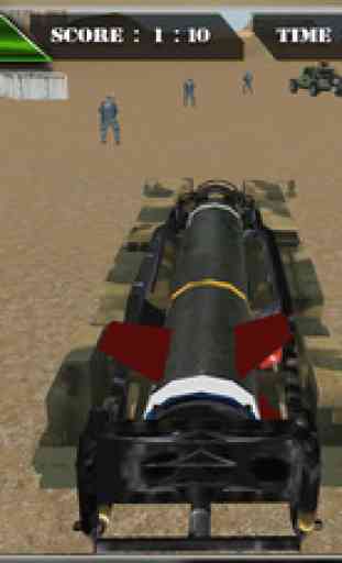 Militaire de missiles Launcher Camion - Desert Battle 3D Jeu d'action 2