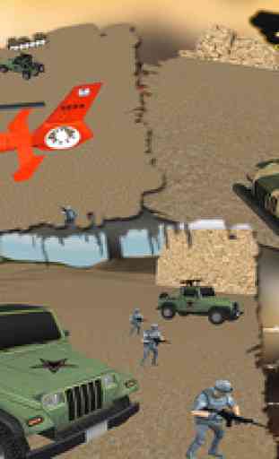 Militaire de missiles Launcher Camion - Desert Battle 3D Jeu d'action 3