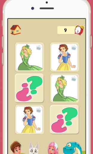princesses de jeu de mémoire: jeu d'apprentissage de la formation du cerveau pour les filles et les garçons 2