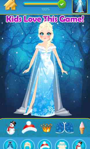 Mon Pretty Little Snow Princess Copy & Dessiner Jeu - World Virtuel du Royal Beauty BFF Dress Up Club Edition - Free App 1