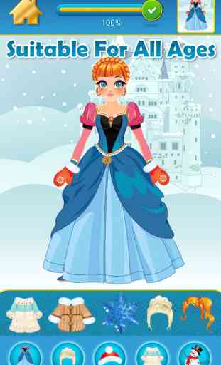 Mon Pretty Little Snow Princess Copy & Dessiner Jeu - World Virtuel du Royal Beauty BFF Dress Up Club Edition - Free App 2