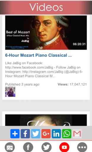 Mozart musique classique - Écoutez concertos de Mozart , sonates , symphonies et l'Opéra de stations de radio FM 4