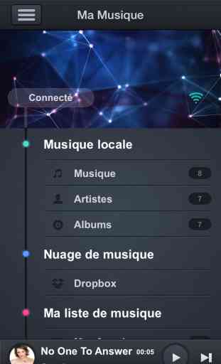 Music Drop 'n Play pour Dropbox Musique et Audio Stream Player 1
