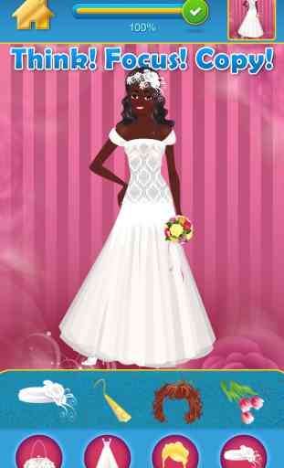 My Dream Wedding Fashion Draw and Copy Dress up Game - Adverts Free App 3