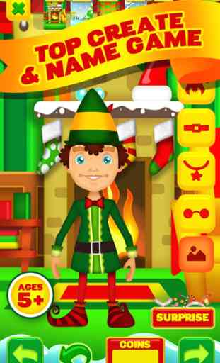 Nom Mon Incroyable Santas Little Helper Pôle Nord Magique Builder Elf Game Design - App Gratuite 1