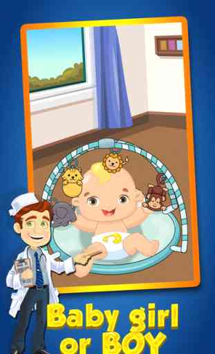 Nouveau-né bébé Clinique - Nouveau jeu de l'hôpital de bébé pour maman et soins de bébé 3