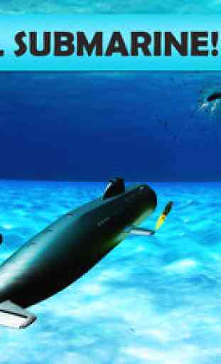 Marine de guerre sous-marine 3D 3