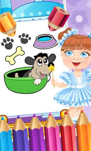 My Pet Puppy Coloring Book Dessin pour enfants Jeux 3