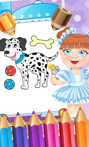 My Pet Puppy Coloring Book Dessin pour enfants Jeux 4