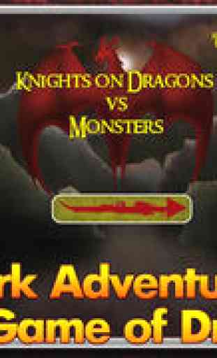 Chevalier Fantasy Nimble sur Dragon vs de monstre - Kingdom of Dark Summoner du Trône - iPhone / iPad Jeu Édition 2