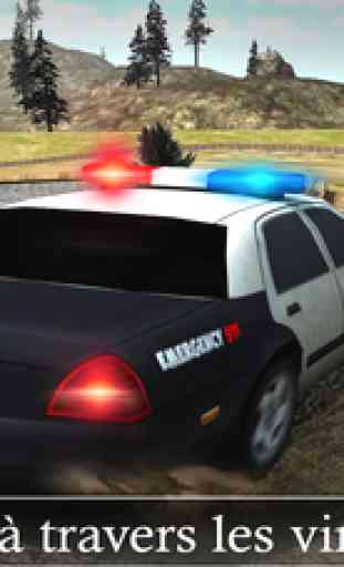 Hors route Voiture de police Pilote de Chase: Réal Au volant et d'action Jeu de Tir 1