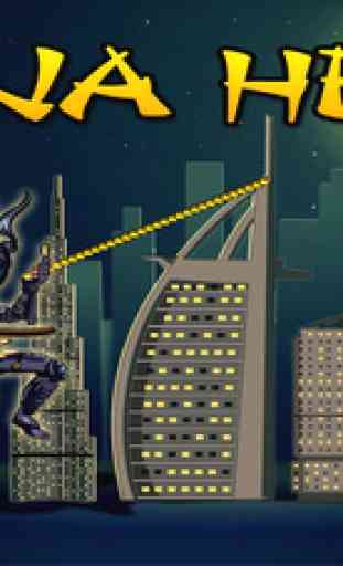 Ninja Hero Fly swing Aventure - Tight Rope et Rapel Thru Villes gratuit 1