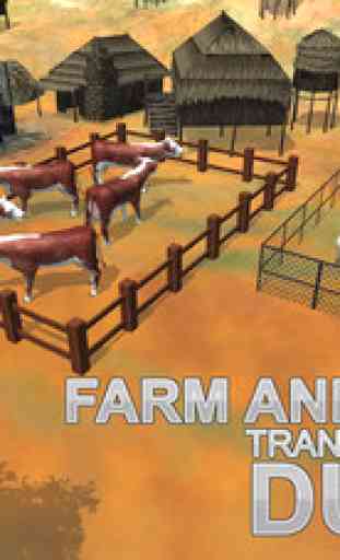 Outre de la route animaux de la ferme de transport - la conduite de camion et un parking simulateur jeu 2