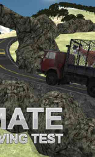 Outre de la route animaux de la ferme de transport - la conduite de camion et un parking simulateur jeu 3