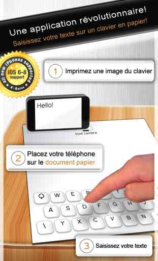 Paper Keyboard - Fast typing and playing with an alternative printed projector keypad 1