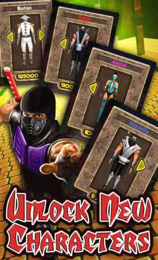 Ninja Ombre Lutte Guerriers 3D - A Mini Kombat Runner Jeux 4