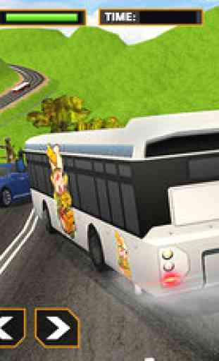 Réal Off-Hill Colline Tourist Autobus Chauffeur 3D 2