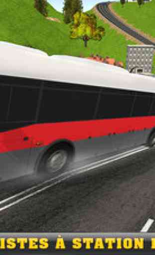 Réal Off-Hill Colline Tourist Autobus Chauffeur 3D 3