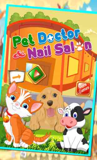 Animal Doctor & Nail Salon - My Mini Animaux Fantaisie Nail Makeover & Spa Foot Jeu 1