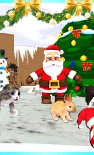 Animaux Simulator 3D - Cute Cat et Little Christmas Game Dog à jouer dans Accueil Lawn 1