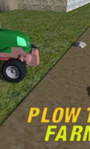 Charrue Tracteur agricole -Newest l'agriculture labour récolte cultures organiques 3D Simulator jeu 1