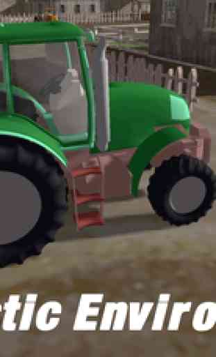 Charrue Tracteur agricole -Newest l'agriculture labour récolte cultures organiques 3D Simulator jeu 4