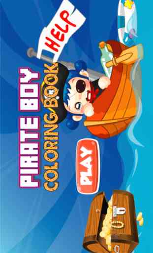 Pirate Boy Coloring Book - All In 1 Aventures & coloriage trésor pages Draw, Peinture Et Jeux de couleurs HD Pour Kid 1