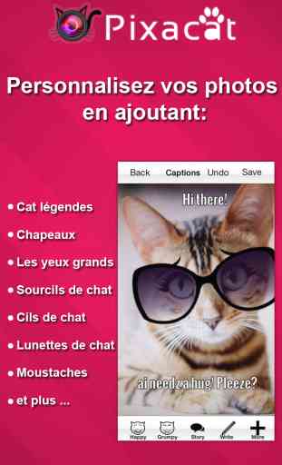 Pixacat: Photo Editor Gratuit pour Les Amants de Chats – Modifie des photos de chat drôles et tendres 3