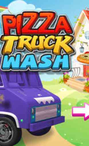 Pizza Truck Wash - Dirty, lavage de voitures en désordre et poussiéreux et nettoyage folle jeu d'aventure 1