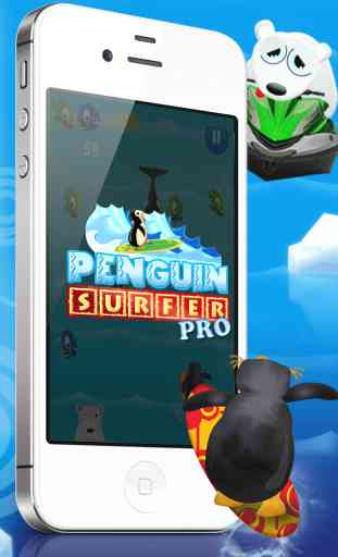 Surfer Penguin Pro gratuitement - Un jeu amusant pour enfants! Penguin Surfer PRO FREE - A Fun Kids Game! 4